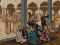 Ivan_Yakovlevich_Bilibin_-_Courtyard_of_the_Al-Azhar_Mosque_and_University_Cairo_1928_-_MeisterDrucke-805704