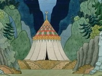 Ivan-Jakovlevich-Bilibin-Sketch-for-the-opera-The-Golden-Cockerel-by-Nikolai-Rimsky-Korsakov-1844-1908-1909-MeisterDrucke-95826