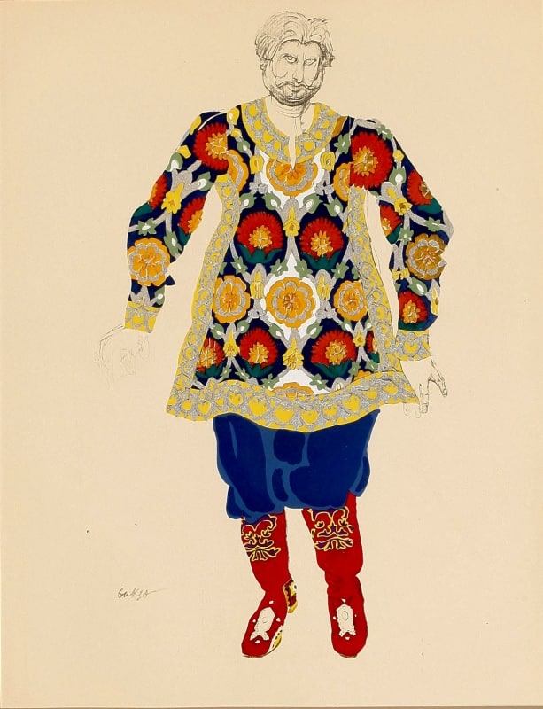 Costume for Sadko. Leon Bakst. 1917