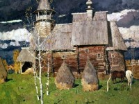 Autumn. Church of the Assumption, Kostroma region 1971-72
